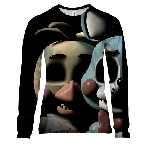 Женский 3D лонгслив Halloween masks 2