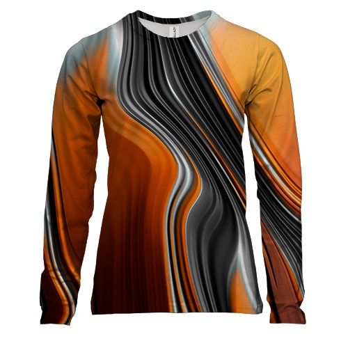 Женский 3D лонгслив Abstraction. 14