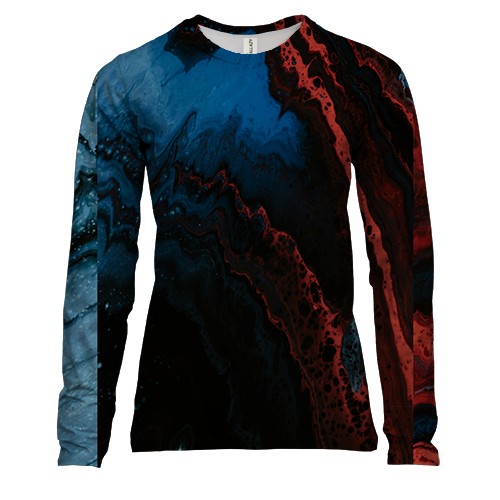 Женский 3D лонгслив Abstraction. 11