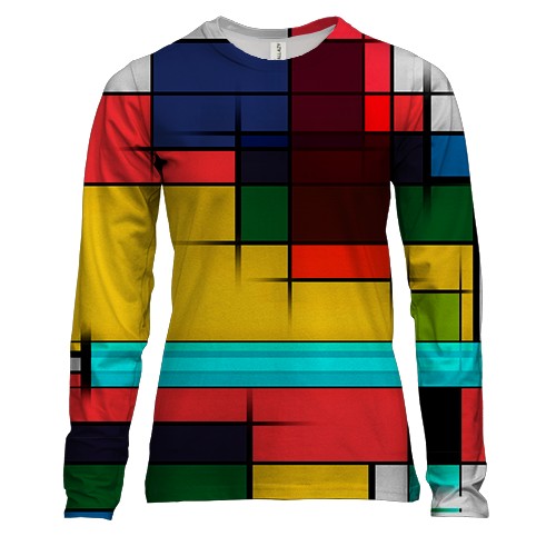 Жіночий 3D лонгслів Abstraction. 3