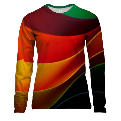 Женский 3D лонгслив Abstraction. 5