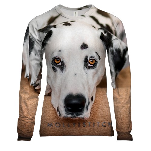 Женский 3D лонгслив Долматинец