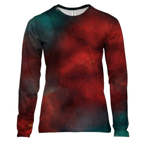 Женский 3D лонгслив Space Fog