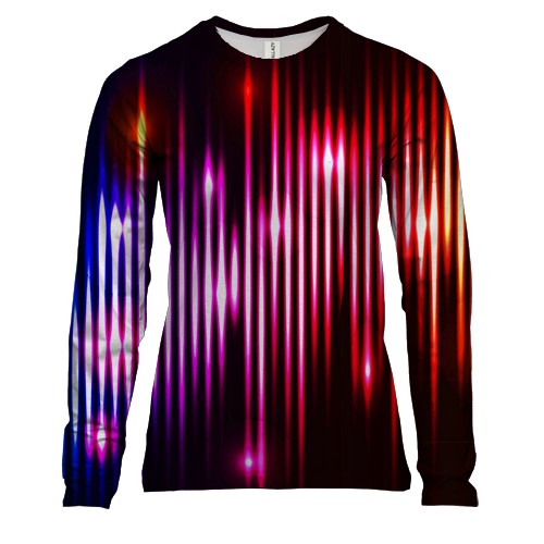 Женский 3D лонгслив Rainbow impulses
