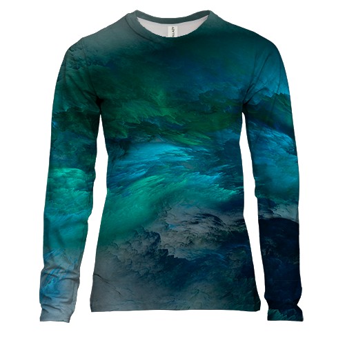 Жіночий 3D лонгслів Stormy sky 2