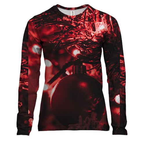 Женский 3D лонгслив Christmas toy 14