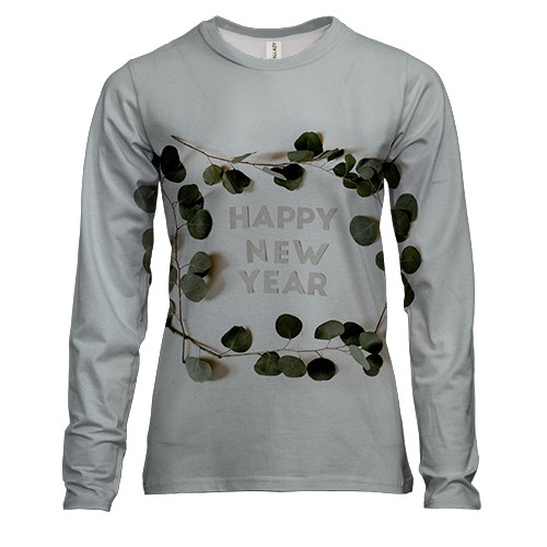 Жіночий 3D лонгслів Happy New Year