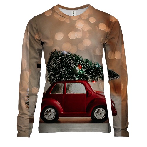 Жіночий 3D лонгслів Christmas toy 9