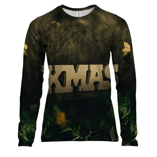 Жіночий 3D лонгслів XMAS