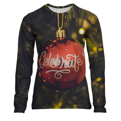 Жіночий 3D лонгслів Christmas toy 5