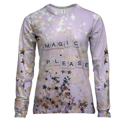 Женский 3D лонгслив Magic Please