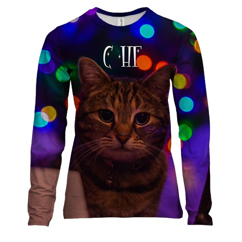 Женский 3D лонгслив С НГ БРО