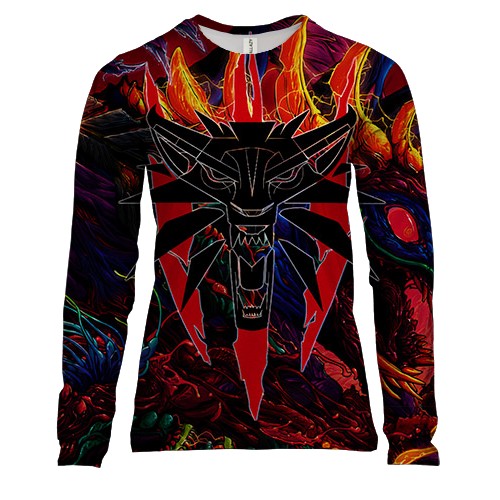 Женский 3D лонгслив The Witcher Арт