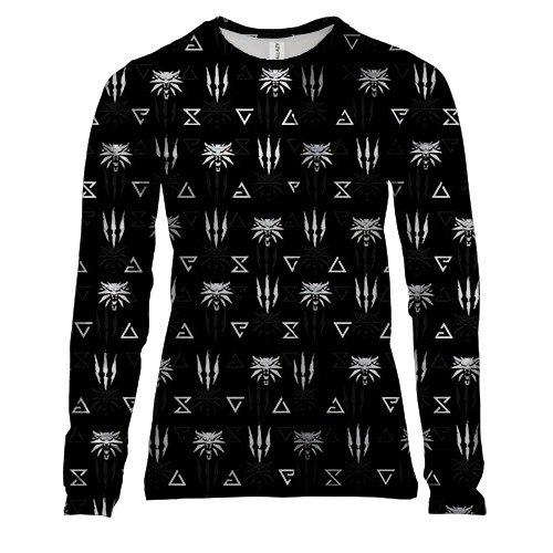 Женский 3D лонгслив The Witcher Иконки