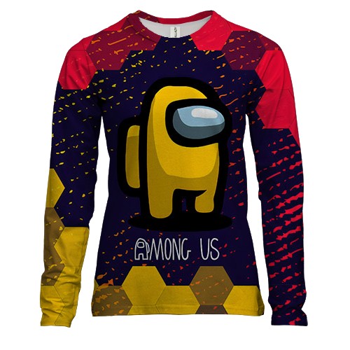 Женский 3D лонгслив Among us