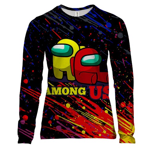Женский 3D лонгслив Among us (2)