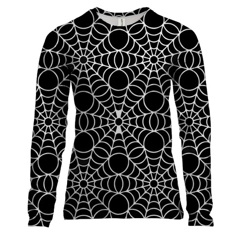 Женский 3D лонгслив с паутиной (2)