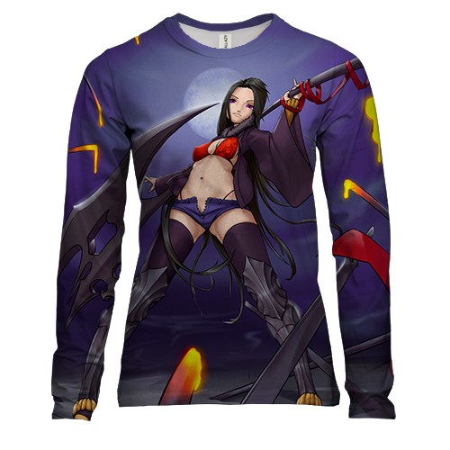 Женский 3D лонгслив Anime Warrior Girl