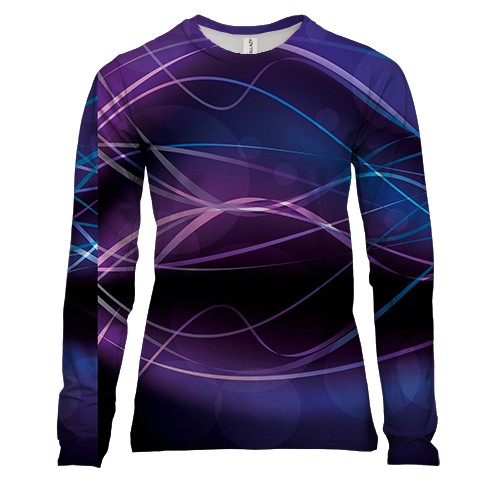 Женский 3D лонгслив Multicolor abstraction.