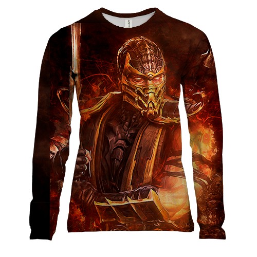 Женский 3D лонгслив Mortal kombat