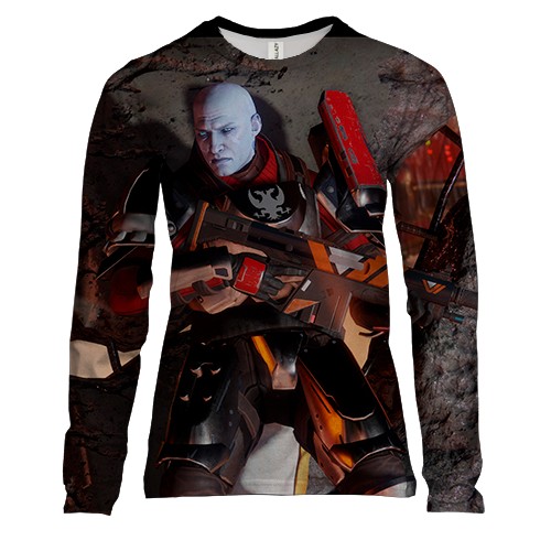 Женский 3D лонгслив Ghost overlay for destiny 2