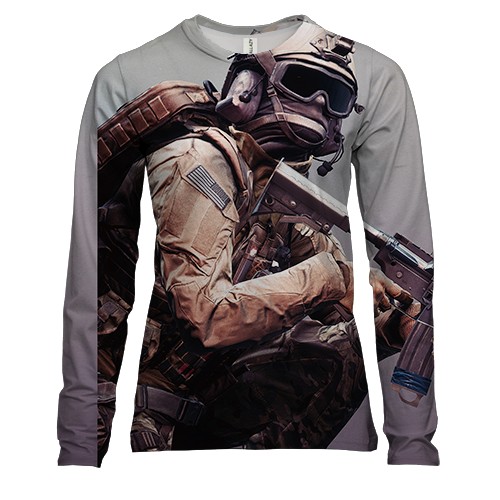 Женский 3D лонгслив Battlefield