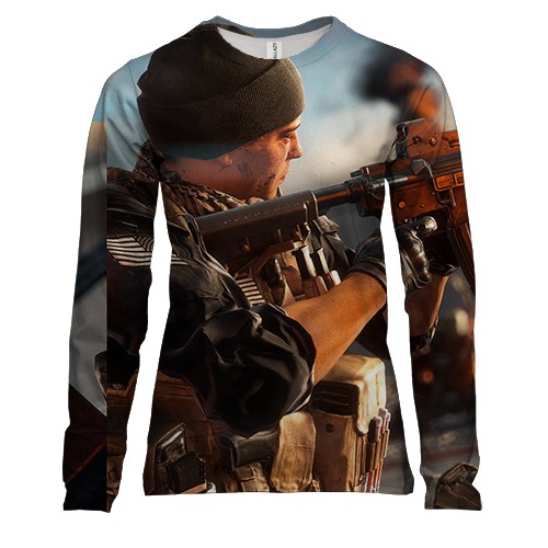 Жіночий 3D лонгслів Battlefield 4