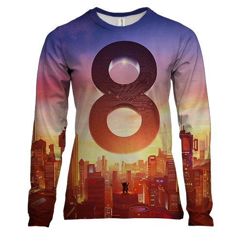 Женский 3D лонгслив Xiaomi Mi 8