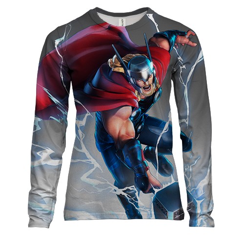 Жіночий 3D лонгслів Thor god