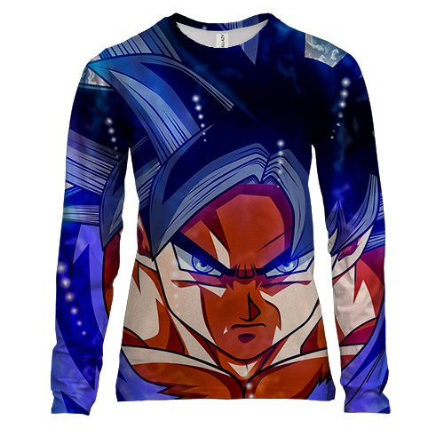 Жіночий 3D лонгслів Goku anime