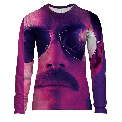 Женский 3D лонгслив Фреди Меркури