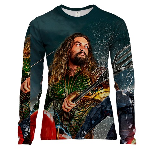 Жіночий 3D лонгслів Ліга Справедливості.