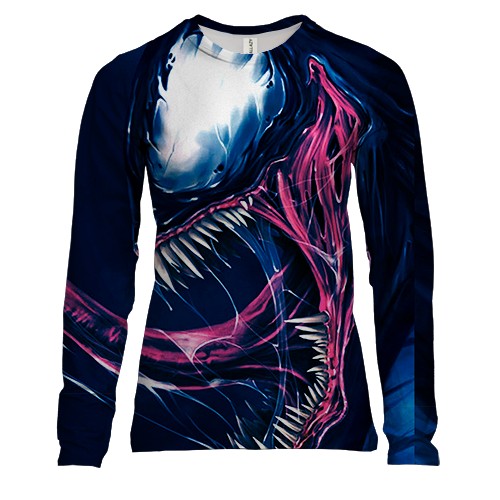 Жіночий 3D лонгслів ВЕНОМ