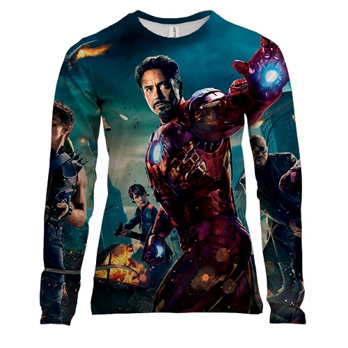 Жіночий 3D лонгслів AVANGERS