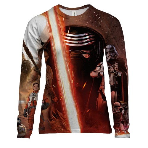 Женский 3D лонгслив Star Wars.