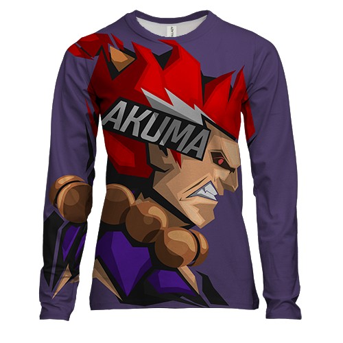 Жіночий 3D лонгслів Akuma