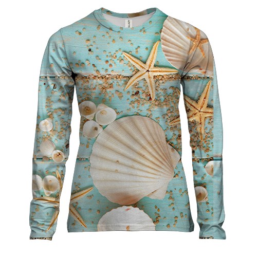 Женский 3D лонгслив Marine attributes