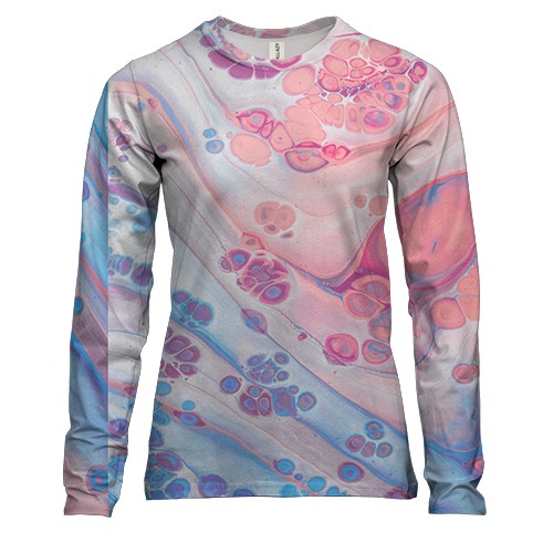 Женский 3D лонгслив Multicolor abstraction 11