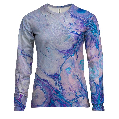 Женский 3D лонгслив Multicolor abstraction 13