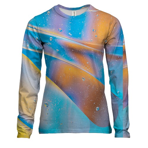 Женский 3D лонгслив Multicolor abstraction 10