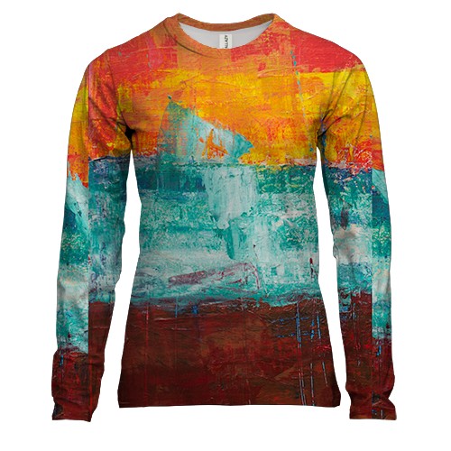 Жіночий 3D лонгслів Multicolor abstraction 6