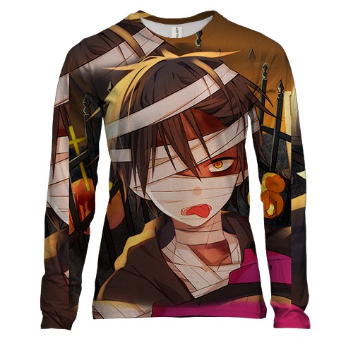 Женский 3D лонгслив Мальчик-мумия аниме