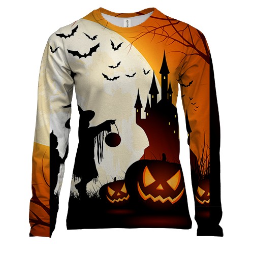 Жіночий 3D лонгслів Candies or life