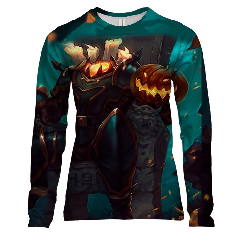 Женский 3D лонгслив Headless horseman