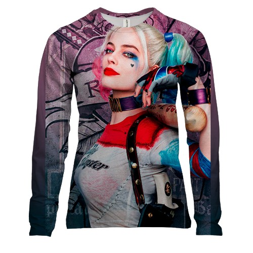 Жіночий 3D лонгслів Харлі Квін