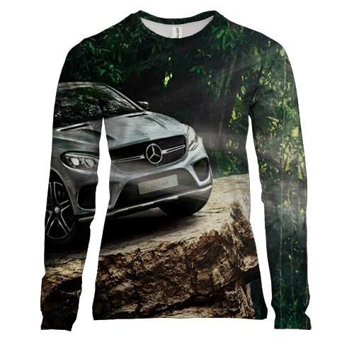 Жіночий 3D лонгслів Mercedes Benz GLE ART