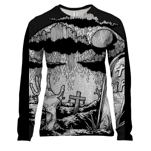 Жіночий 3D лонгслів Graveyard Graphics