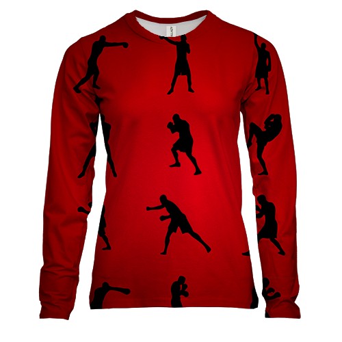 Жіночий 3D лонгслів Boxing Positions