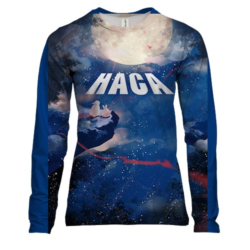 Женский 3D лонгслив НАСА