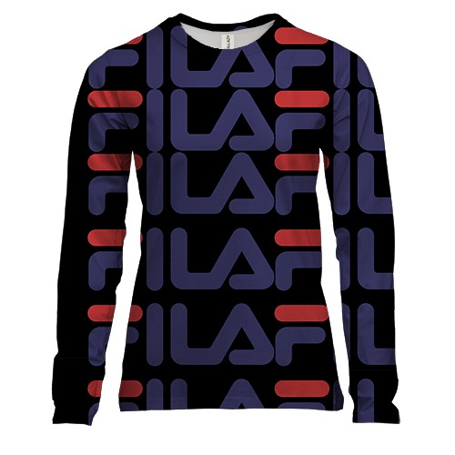 Жіночий 3D лонгслів FILA pattern